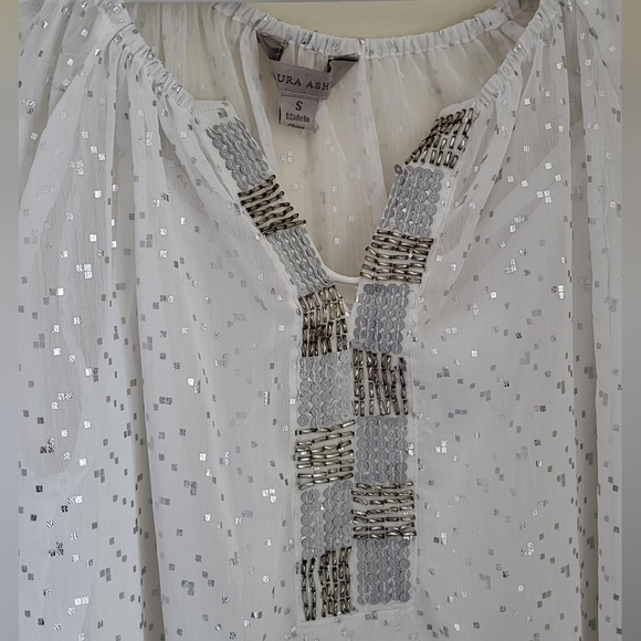 Laura Ashley Womens S Blouse - Picture 2 of 5